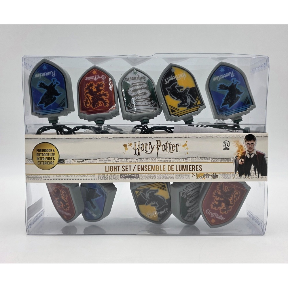 Harry Potter™ House Shield‎ Crest Light Set Kurt Adler Christmas String